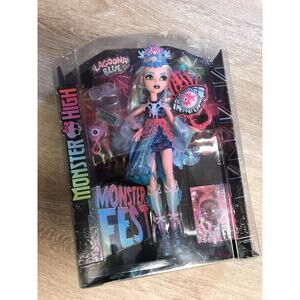 Monster High Monster Fest Blue Lagoona Fashion Doll 2024 Distressed Box